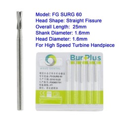 Wave Dental Long Surgical Burs Carbide Straight Fissure Bur FG SURG 557 557L 558
