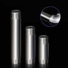 304 Stainless Steel Nipple Pipe Fitting 3/4″ NPT X 3/4″ NPT Male Thread Cast …