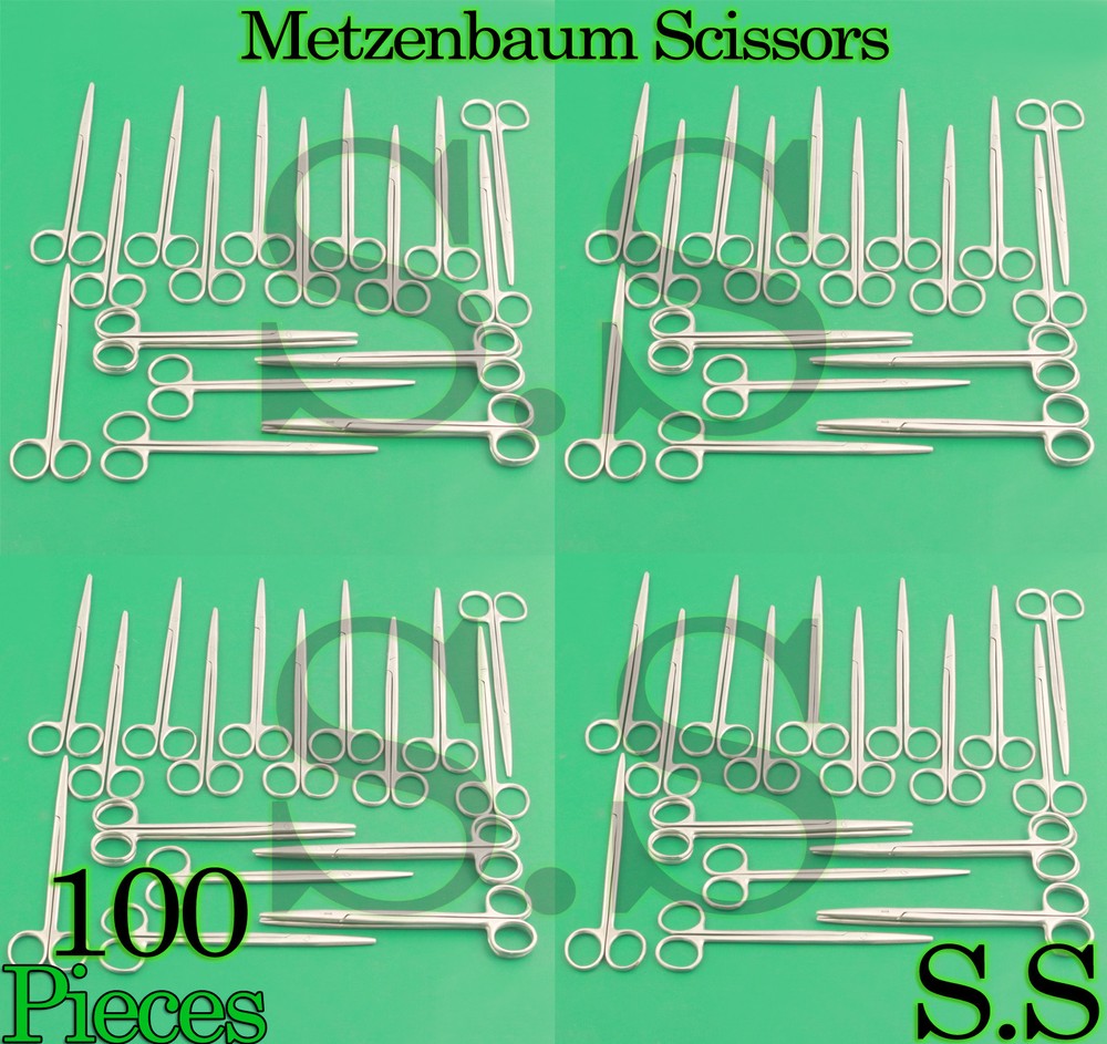 100 Metzenbaum Scissors 6″ Straight Surgical Instruments