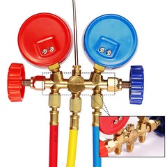 Automotive AC Gauge Set for R134a R12 R22 R502 3 Way AC Manifold Gauge Set V1P7