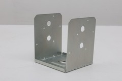 2 Pack 8×8 Post Base for Concrete, Pergola Black Brackets Kit w/ 1-Inch Standoff