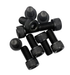 10pcs M10 x 20mm Black Socket Cap Bolts Screws 12.9 Grade Alloy Steel