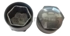 1x Cap wheel bolt – grey New original vw audi skoda seat wheel nut covers