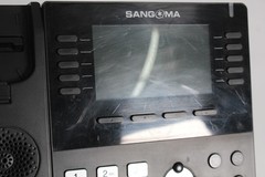 Lot of 5 Sangoma S705 IP POE Gigabit VoIP IP Office Phones w/ Handsets & Stands