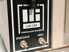 Lab-Line 3608 Vacuum Oven 120V 600W analog temp control, chamber gauge as shown