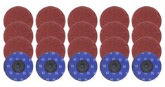 25PCS 3″ Sanding Discs Die Grinder Quick Change Disc R-Type 60 Grit For Drill