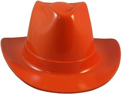 Occunomix Western Cowboy Hard Hat with Ratchet Suspension – Hi Viz Orange