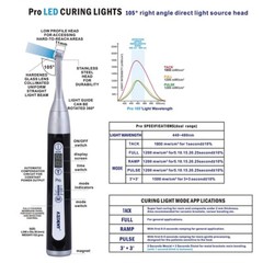 AZDENT Dental Wireless LED 1 Second Curing Light Resin Lamp Curing High Power