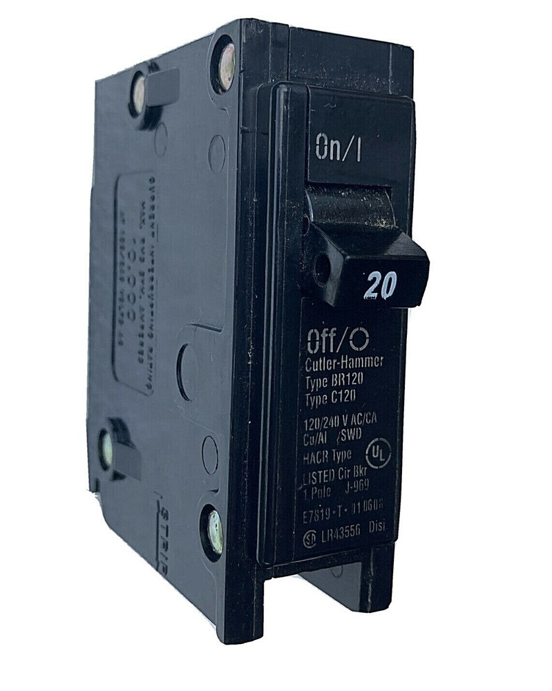 Eaton Cutler Hammer BR120 C120 1 Pole 20 Amp Circuit Breaker – NICE