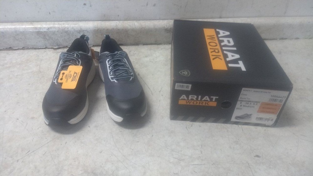 Ariat 10044427 Size 8 B Women’s Gray/Light Blue Athletic Style Work Shoe