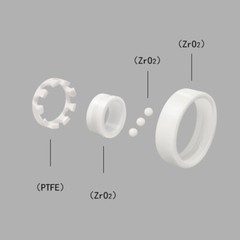 Miniature Zirconia Ceramic Bearing ZrO2 Resistant Corrosion Full Ceramic Ball