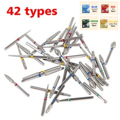 50*Dental Diamond Burs Ball Round for High Speed Handpiece Medium FG 1.6mm BR SA
