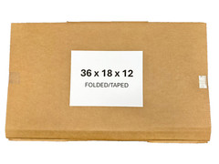 36″ x 18″ x 12″ CARDBOARD BOX – 200 lb – SINGLE BOX