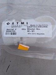 ATMI NC-W1 Cap Closure Pipe Fitting Pack of 3 Made in USA