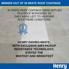 687 Enviro-White 100% Acrylic Reflective Elastomeric Roof Coating 5 Gal.