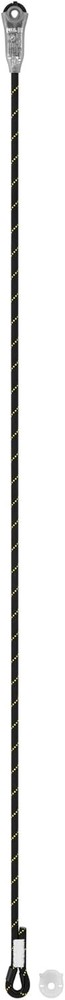 150Cm Black Safety Harness Lanyard Non Adjustable Dynamic Rope Energy Absorber