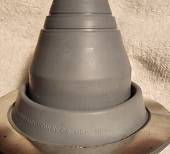 NEW #1 Size Gray Pipe Flashing Boot EPDM Rubber 1/4″ – 2 1/2″ Metal Roof 81820