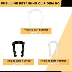 60 PCS Fuel Line Retainer Clip Assortment 4 Types 3/8″ 5/16″ 1/2″ 5/8″ OD Fuel L