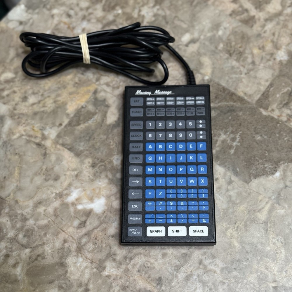 Hi-Lite Moving Message LED Sign Board Wired Remote Control Keypad #1