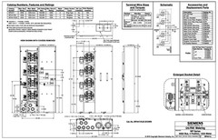 Siemens WP4411RJB 4-Gang 400A 125 Amp RINLGESS x JAW HORN BYPASS Meter Stack
