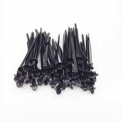 50x Push Mount Cable Ties Car Hose Wire Fastener Clips Nylon Zip Strap Fixing