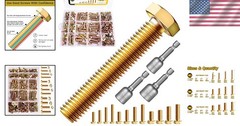 Complete 511-Piece Metric Fastener Set with Hex Nuts, Bolts & Washers
