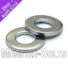 Flat Washer Zinc Plated 10.9 Steel DIN 125A 200 HV – M3 M4 M5 M6 M8 M10 M12