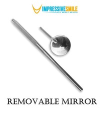 Dental Mirror # 5 Stainless Steel Oral Care Knurled Handle 2 to 20 Pcs Set Kit