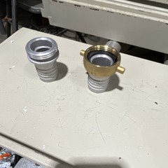 1 1/2 IST Brass and Aluminum Hose Fitting Adapter
