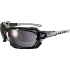 Birdz Eyewear Gasket Safety Padded Motorcycle Sunglasses Grey with Smoke Lens