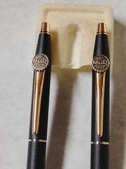 Cross Black Matte Pen & Pencil Set-Miller Genuine Draft Emblem Tested