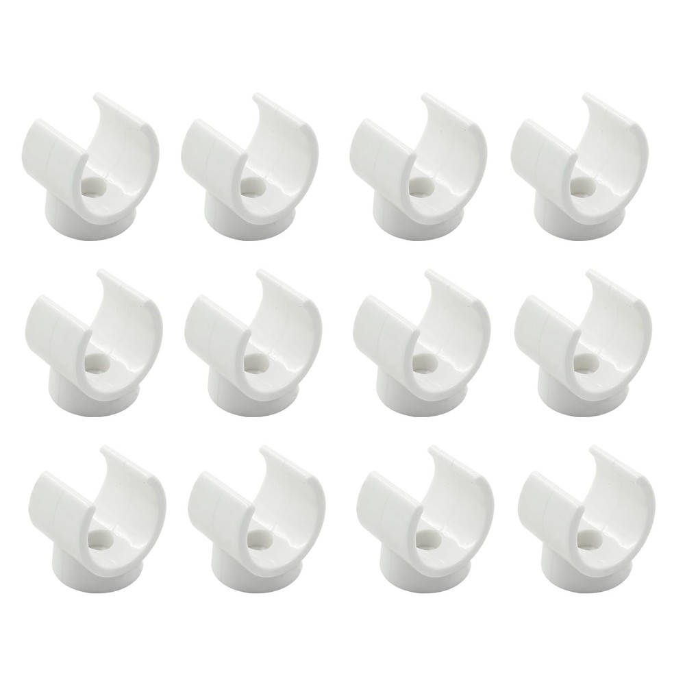 Litoexpe 1 Inch Plastic PEX Pipe Support Hangers – 25mm PVC Pipe Holder, White C