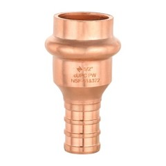 10 PCS EFIELD 1/2″ Press X 1/2″ PEX Crimp Coupling Copper Fittings, Lead Free