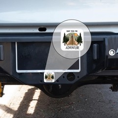 Hitch Cover Fits for 2-Inch Hitch,Say Yes to Adventure Trailer Hitch Cover Tu…