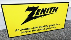 Zenith TV Radio Sign