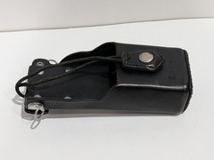 Motorola Universal Radio Holder Swivel Back Belt Loop Black Leather Radio Pouch