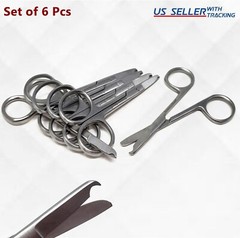 6 Pcs Suture Removal Littauer Spencer Stitch Scissors 3.5″ Cutting Surgical