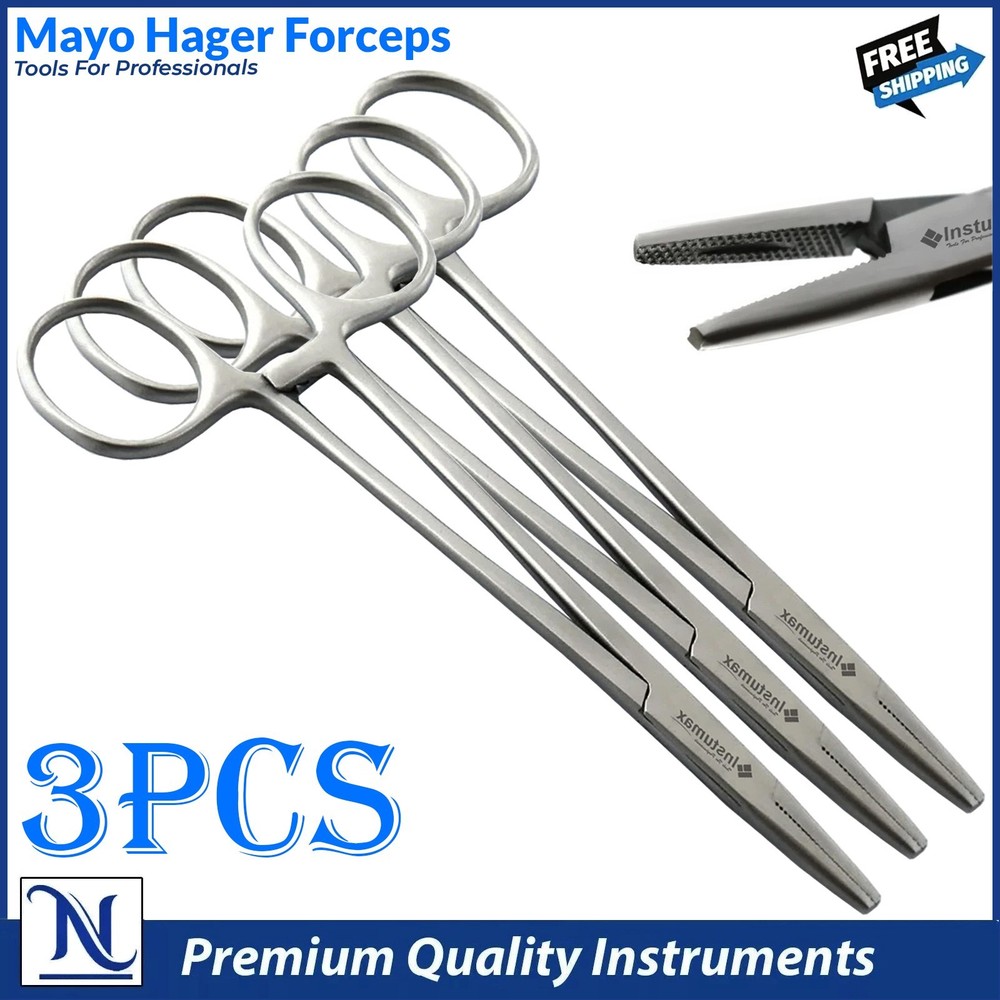 Mayo Hager Forceps Needle Holder Driver Dental Instruments Surgical Piercing CE