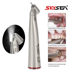 SKYSEA Dental Fiber Optic 1:4.2 Increasing 45° Contra Angle LED Handpiece DL