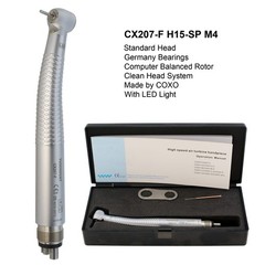 COXO Dental Handpiece 4 Hole LED E Generator CX207-F High Speed Turbine NSK QD