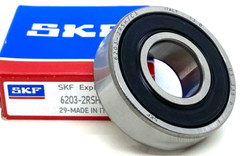 SKF 6203 2RS C3 DEEP GROOVE BALL BEARING, RUBBER SEALED 17x40x12 mm NEW