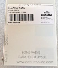 NEW Accutron Crosstex Digi-Flo Dental Nitrous Gas Zone Valve Display Model 28651