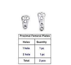 Proximal Femoral LCP plates with 6.5mm Cannulated Cancellous and 5.0mm LCP Screw
