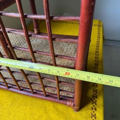 Vintage Bamboo Rattan Shelf