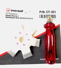 6 in1 Fin Comb Straightener Cleaner Brush, A/C Radiator Evaporator and Condenser