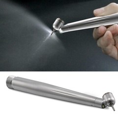 Dental 45° Angle Degree LED Light push button head optic fiber handpiece 2H USA