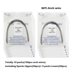 100PCS Arch Wire Orthodontic Niti Natural Ovoid Form Arches Round Rectangular