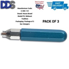 3x MIDWEST Tradition Screw Type Dental Highspeed Handpiece Bur Wrench ProDental