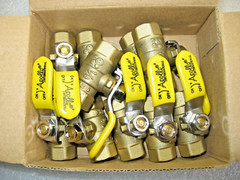 Case of 10) Apollo 1/8″ FNPT Threaded Brass Ball Valves 94-MBV-05 / 600 WOG