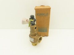 Kunkle 6010FFM01-LM Pressure Relief Safety Valve 1-1/4″ Male NPT Set 20psi Brass